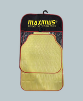 Universal PVC Rubber Floor Mat Beige Mix Design 5 Pcs - Rubber Floor Mats | Car Mats | Vehicle Mats | Foot Mat For Car